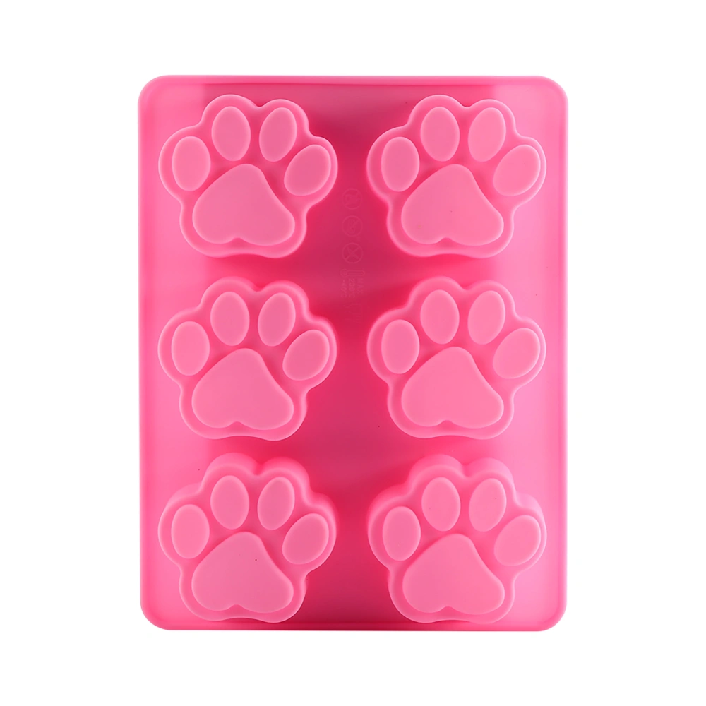 Small Dog Cat Foot Footprint DIY Silicone Paw Ice Cube Chocolate Fondant Sugar Craft Cake Tool