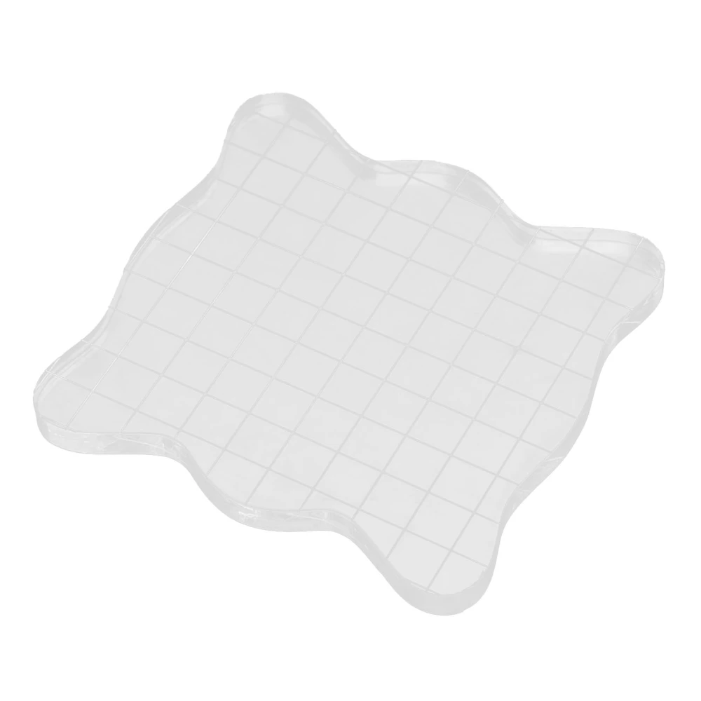 Acrylic Rubber Stamp Block for Scrapbooking Cards Stamping Process(7.5 x 7.5cm)