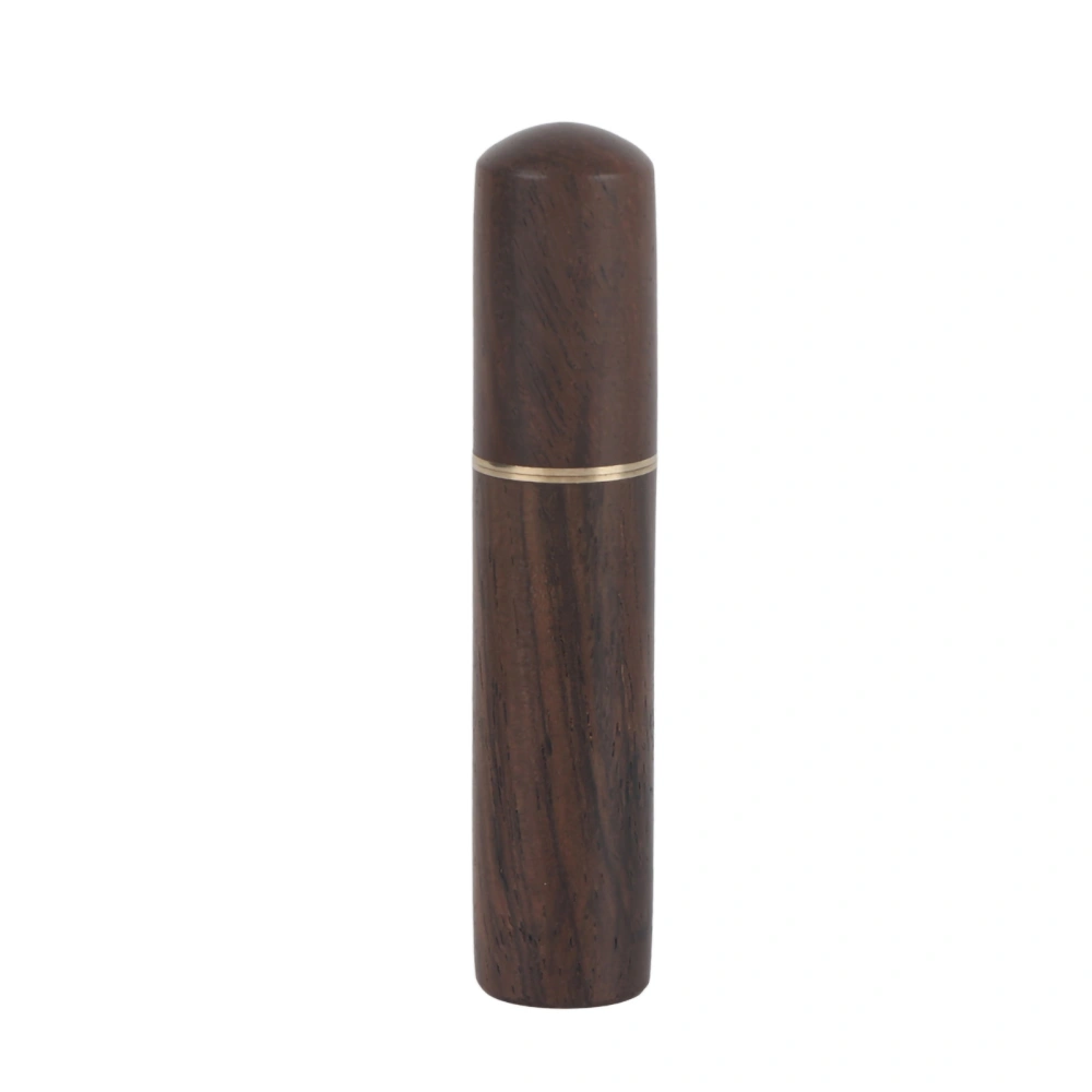 Natural Wood Toothpick Holder Capsule Case Portable Handmade Craft (Blackwood)