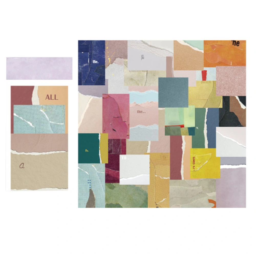 60 Sheets Scrapbook Material Paper DIY Innovative Exquisite Vintage Decorative Material Paper for Scrapbook Notebook