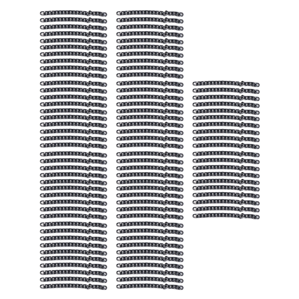 10m Aluminum Curb Chain Rustproof Twisted Links Chain DIY Crafts for Bracelet Necklace Anklet Jewelry Making Silver Black
