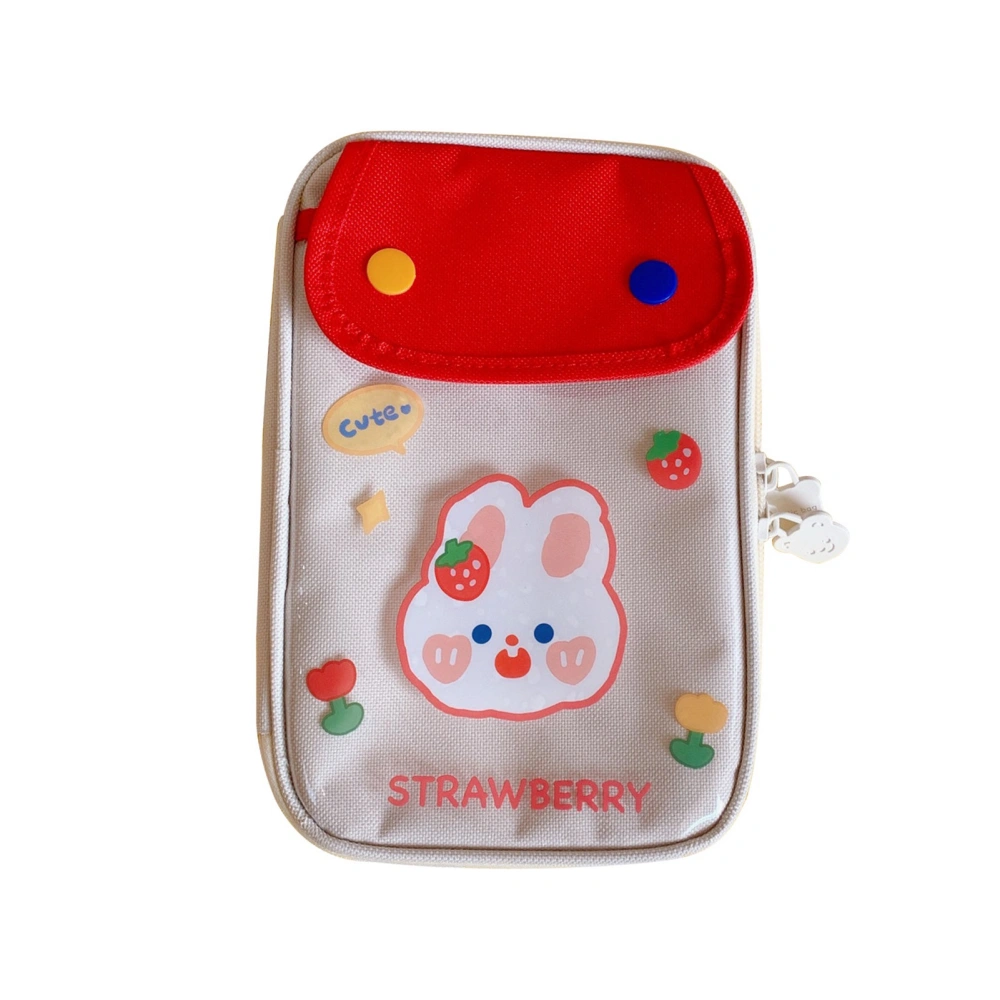 Pen Pouch Large Capacity Cute Style Cloth Material Portable Pencil Holder Pouch for Kids Student