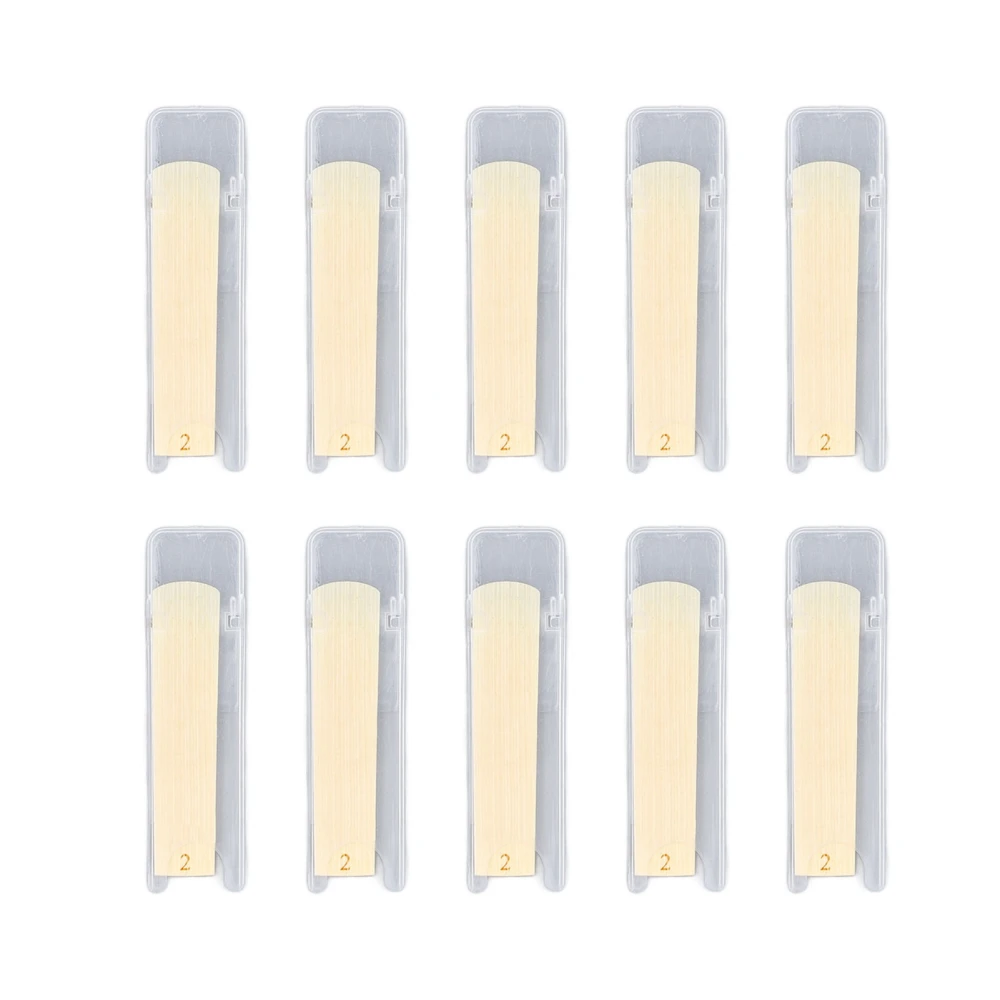10PCS Tenor Soprano Saxophone Reeds Stable Sound Excellent Response Traditional Sax Reeds Strength 2.0