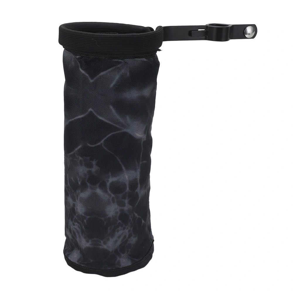 Drumstick Container Bag Oxford Cloth Multifunctional Drum Stick Holder for Mallets Brushes Black Grey