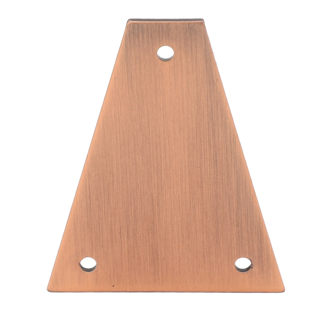 Guitar Truss Rod Cover 3 Hole Triangular Metal Truss Rod Plate Replacement for Electric Guitar Bass Protection GR09A