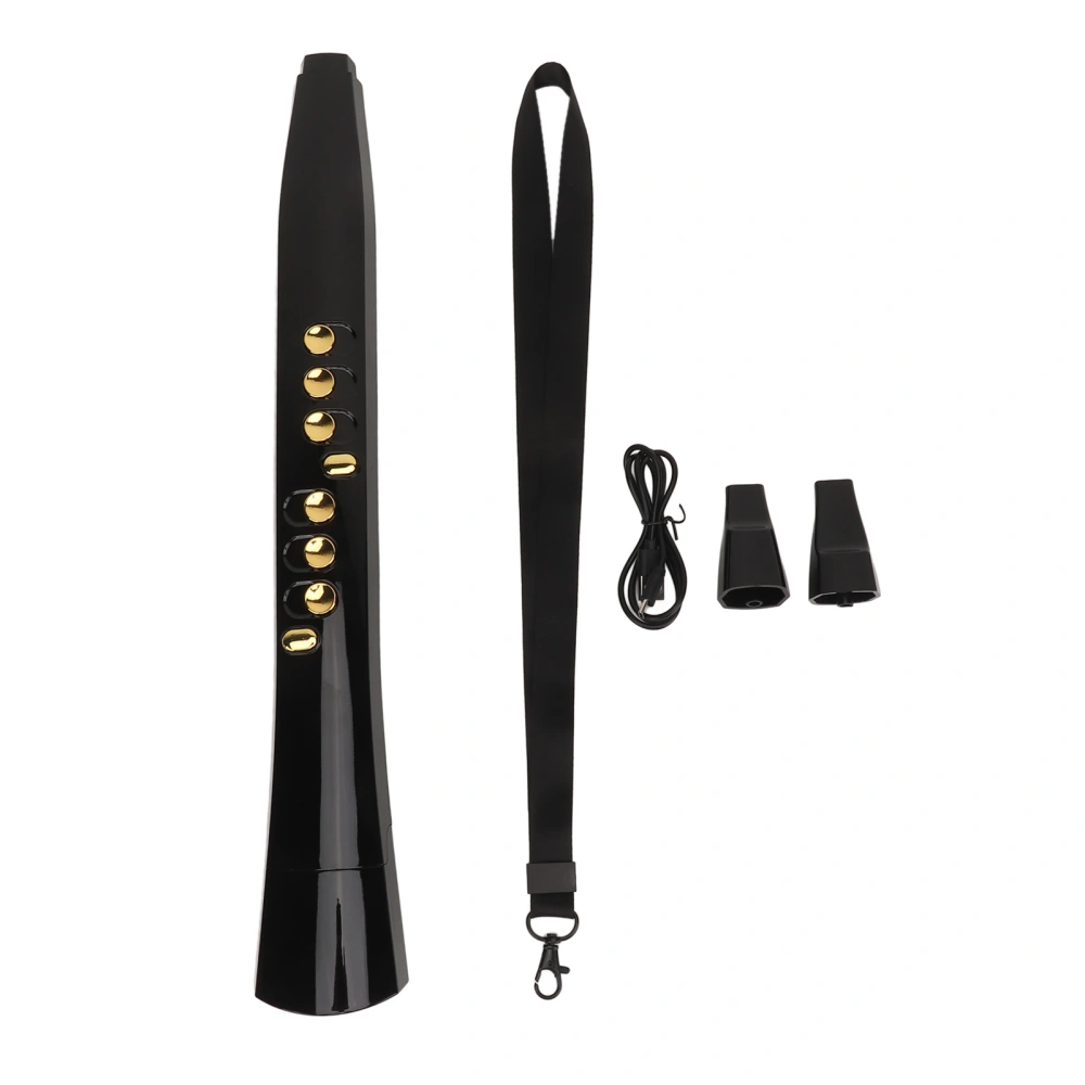 Electric Blowpipe ABS 94 Tones 12 Keys Portable Mini Electronic Wind Instrument for Practice