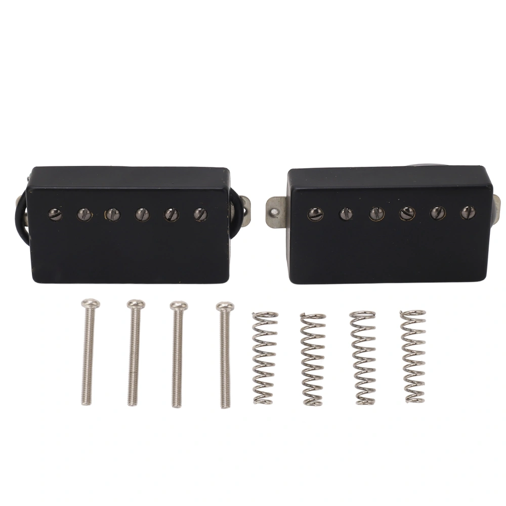 Guitar Humbucker Pickup Double Coil Alnico 5 for LP Style Electric Guitar Replacement Parts Matte GMB227 Black
