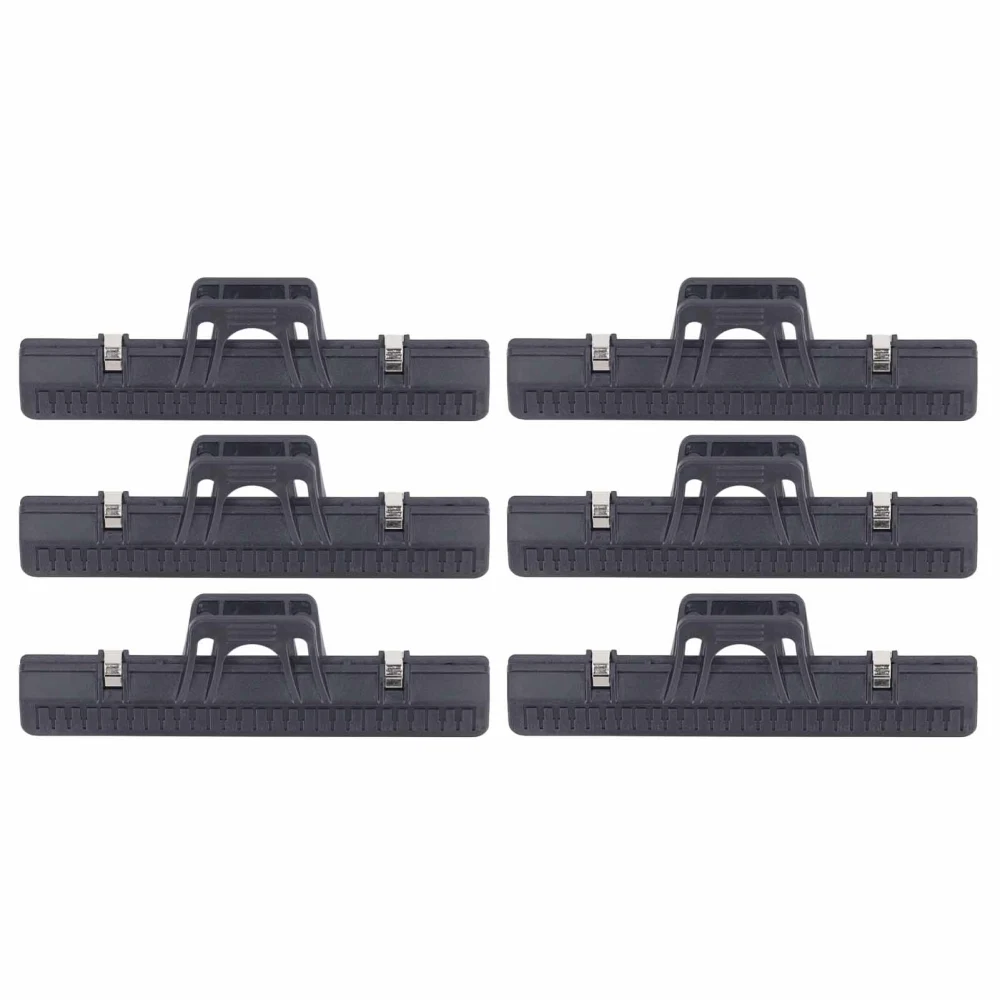 6 Pcs Music Page Holder Soft Appealing Color Music Score Sheet Paper Note Clamps Book Clip for Music Books Bills Documents Black