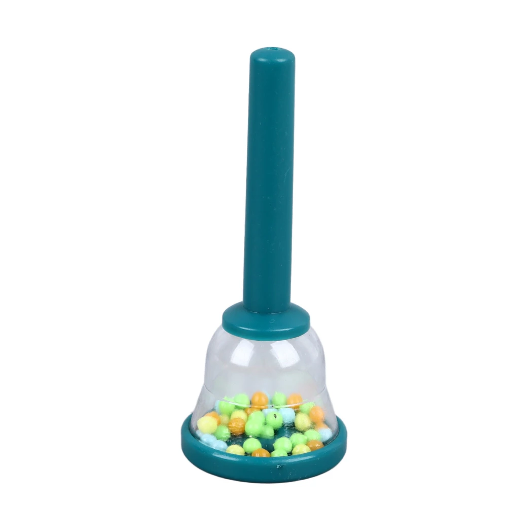 Kids Hand Bell Children Grip Training Plastic Hand Percussion Bell for Early Education W220 Dark Green