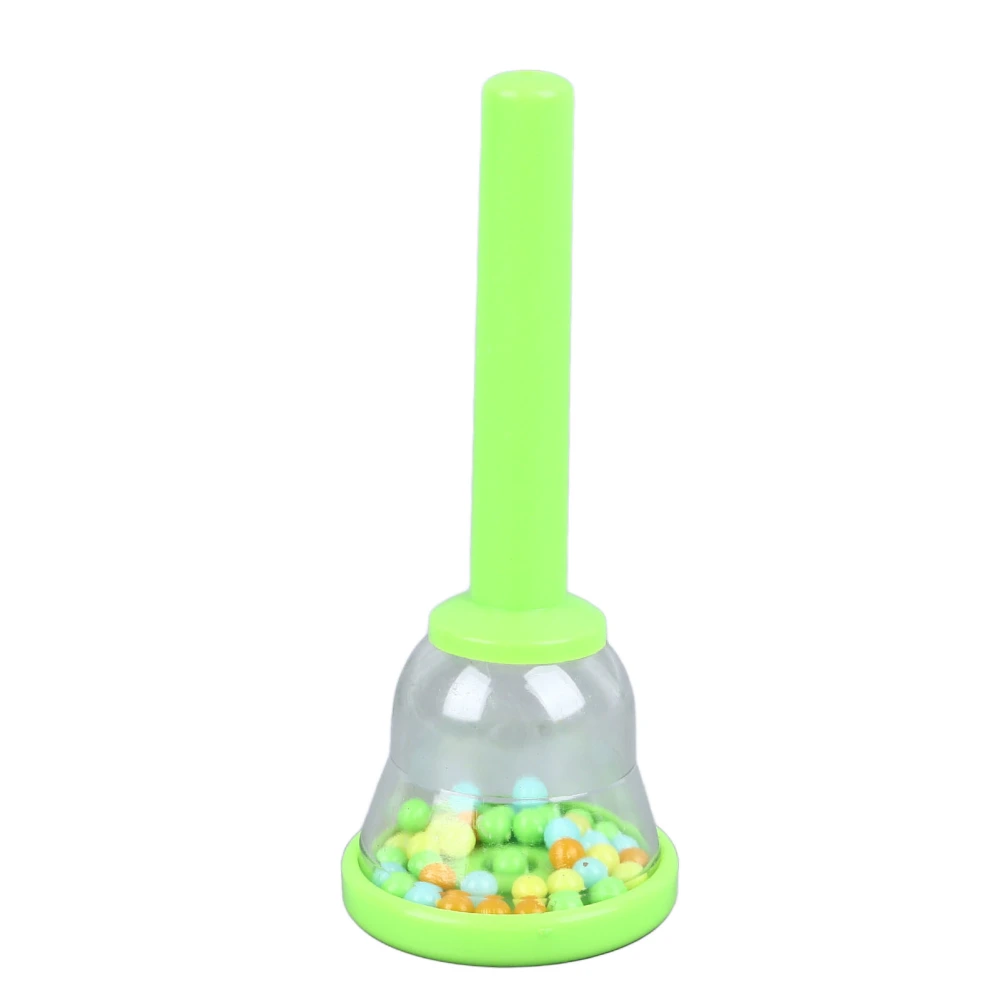 Kids Hand Bell Children Grip Training Plastic Hand Percussion Bell for Early Education W218 Green