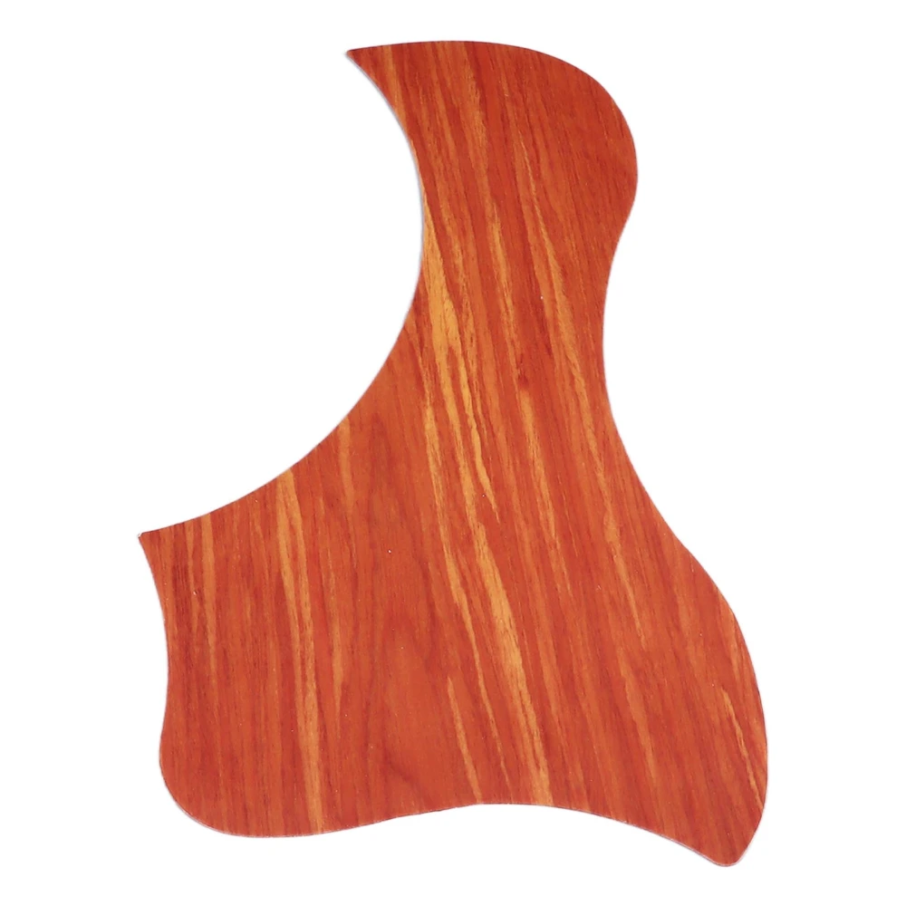 Acoustic Guitar Pickguard PVC Wood Grain Pattern Durable 3D Pickguard Scratch Plate Bird Shape