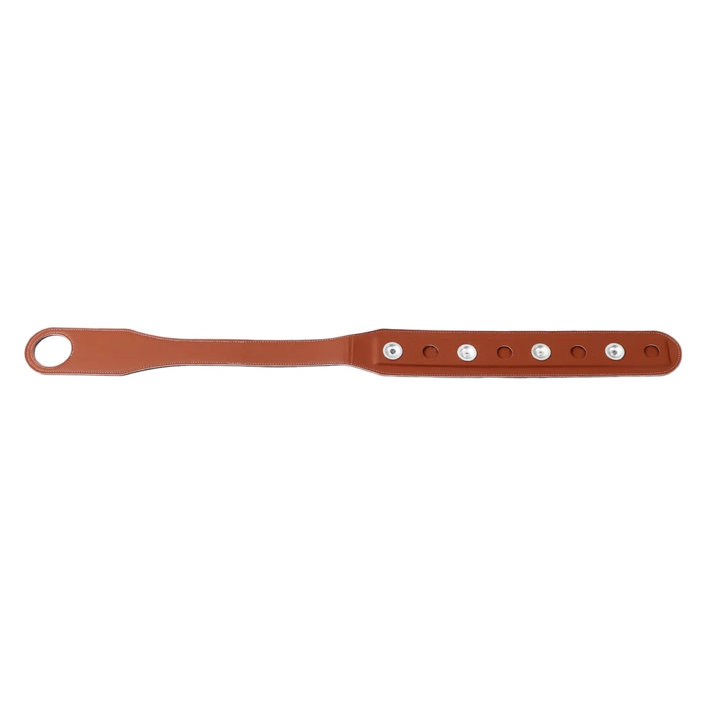 Cello End Pin Holder Strap Leather Cello Endpin Anchor Non Slip Strap for Practice and Performance Brown