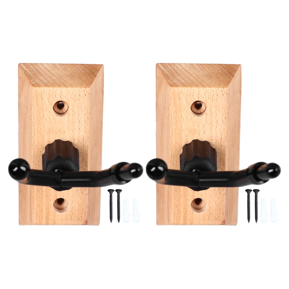 Violin Hanger Wall Mount Holder Hook Guitar Neck Bracket Instrument Accessories for Home Studio 2pcs