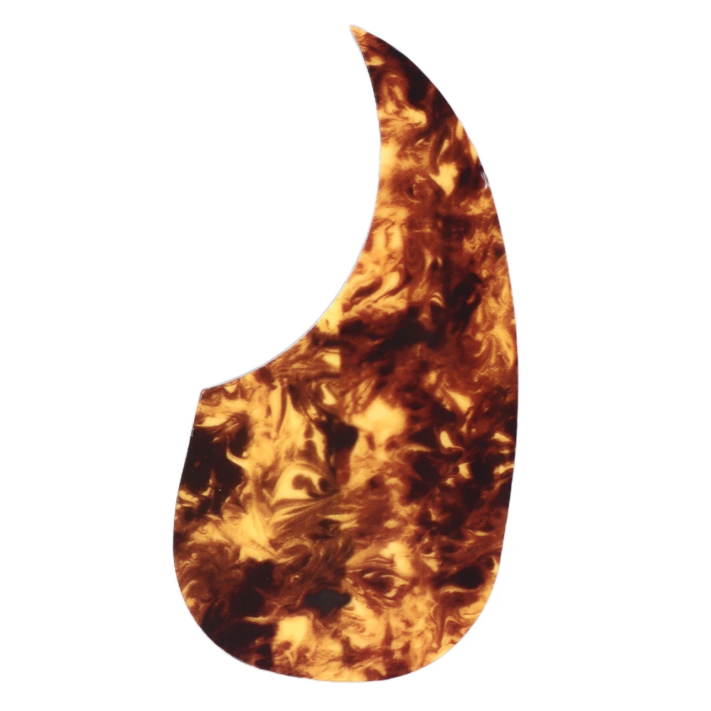 Guitar Pickguard Turtle Shell Color Self Adhesive PVC 41 Inch Acoustic Guitar Scratch Plate for Protection Teardrop Shape