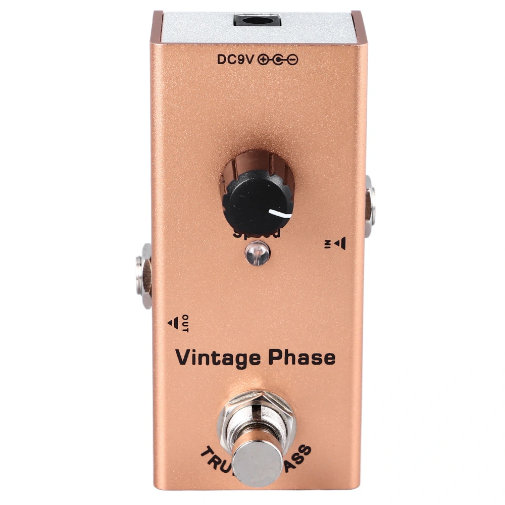 Electric Guitar Effect Pedal Single Type Accurate Adjustment Aluminum Alloy Portable Mini Effect Pedal Vintage Phase(06)