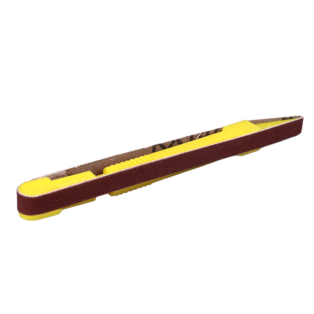 Guitar Fret Polishing Pen Finishing Sharpening Grinding Chamfering with Sand Belt Maintenance Care Tool Yellow