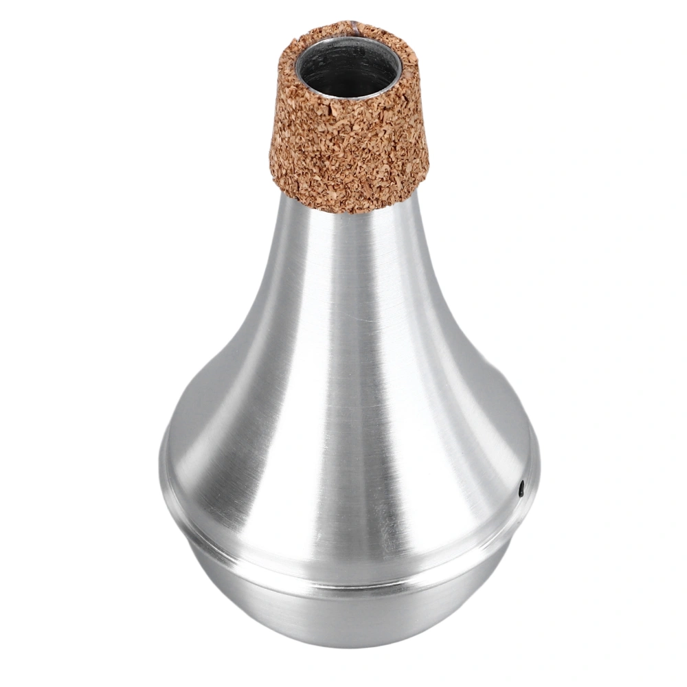 Trumpet Mute Silencer Aluminum Alloy Practice Musical Instrument Part Accessory Cork Edge Protection