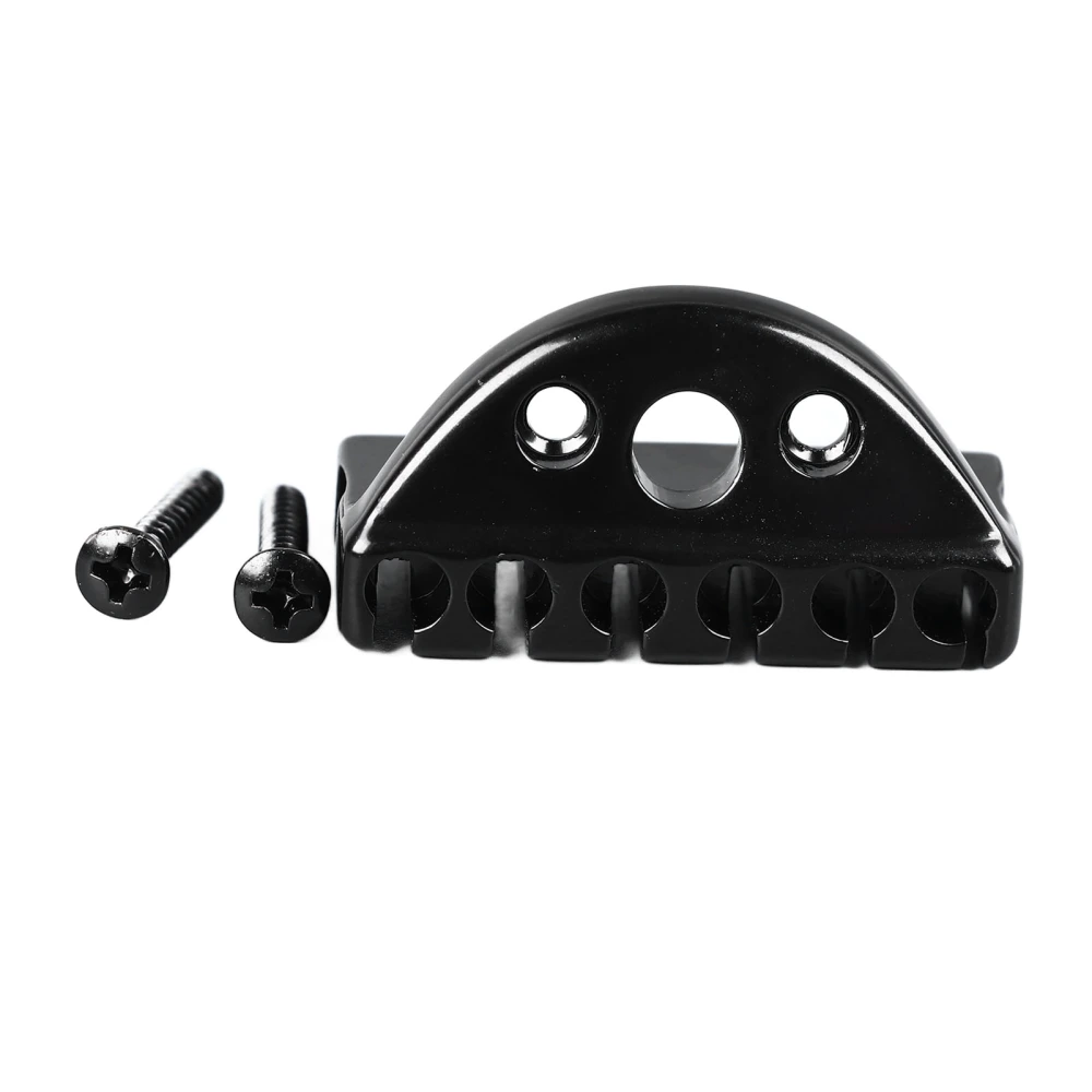 Headless Guitar String Lock 6 String Electric Guitar Bridge Locking Nut Musical Instrument Accessories Black