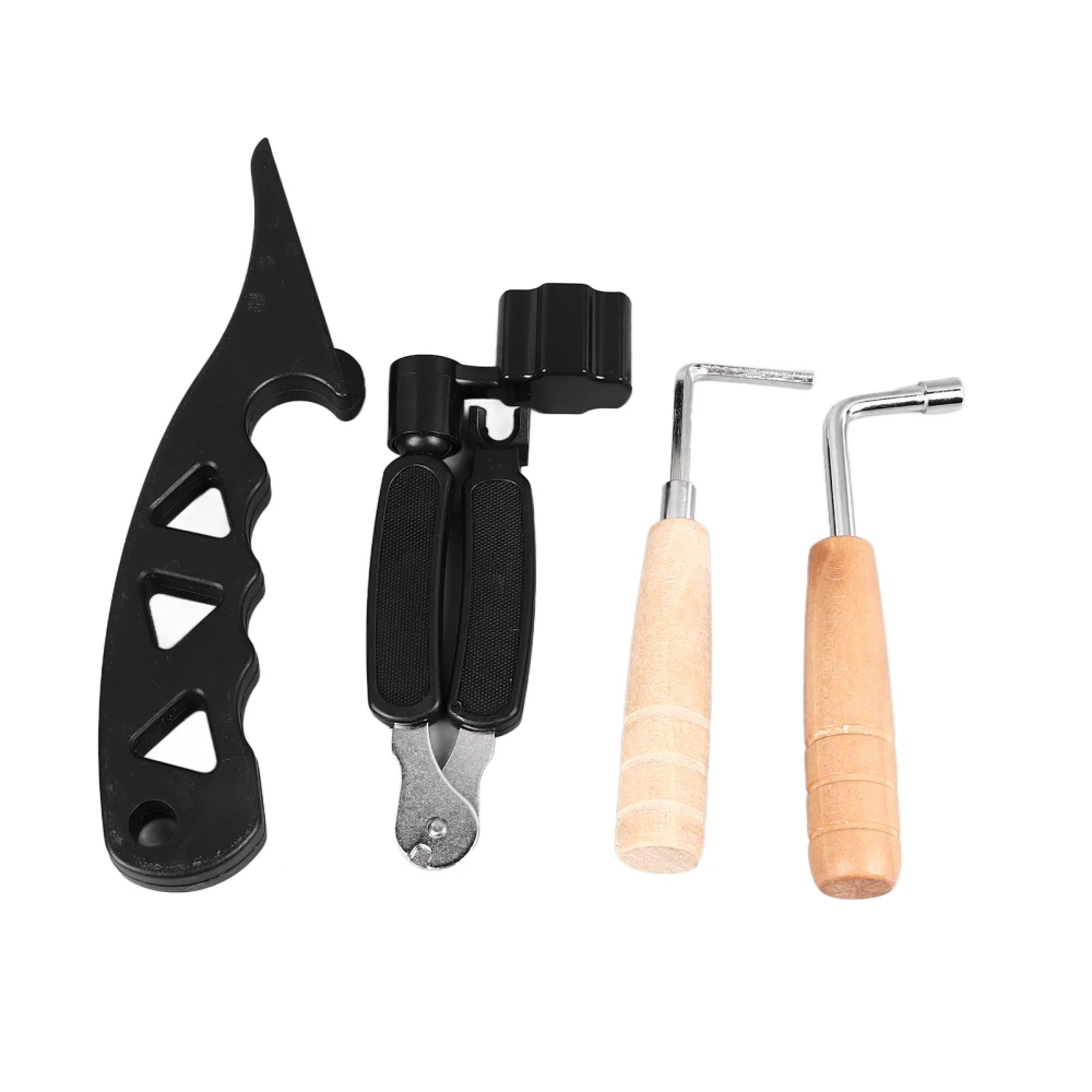 Guitar String Tool Set String Stretching Tool Winder Cutter and Tuning Wrench for Electric Acoustic Guitars