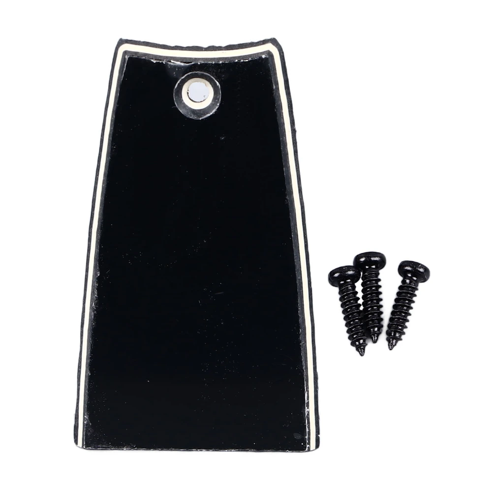 Electric Guitar Truss Rod Plate Plastic Sturdy Lightweight Decorative Truss Rod Cover Plate Black GR51