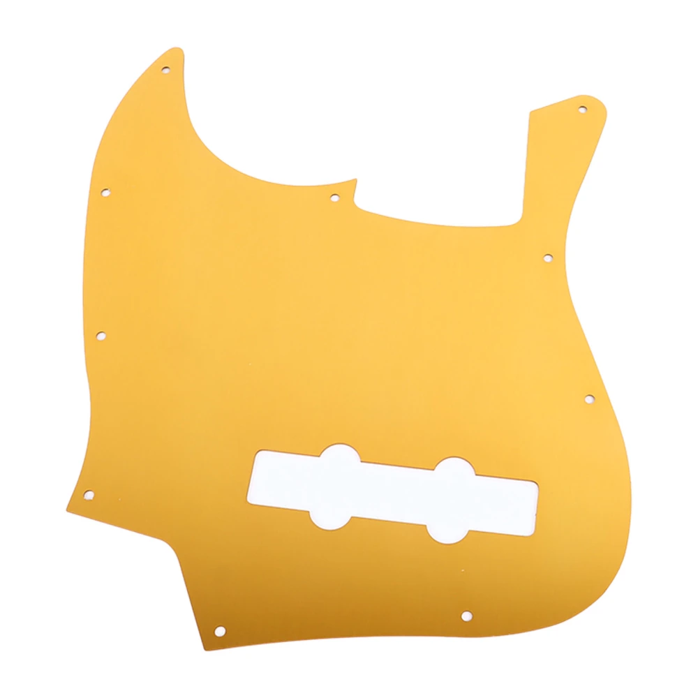 Electric Guitar Pickguard Front Pick Guard Jazz Bass Scratch Plate Aluminum Alloy Orange Gold