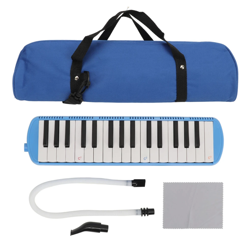 Melodica 32 Key School Student Kids Beginners Multifunctional Musical Instrument Blue