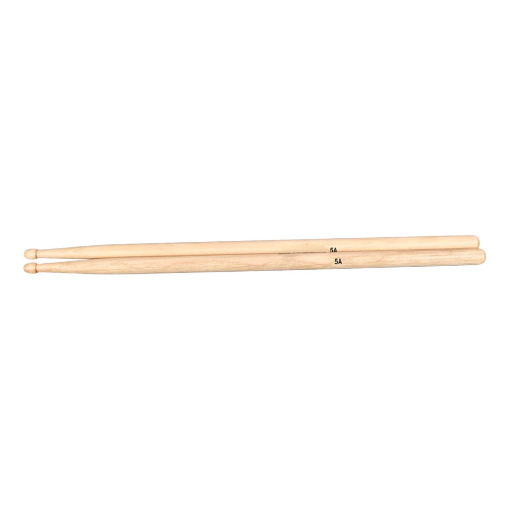 2Pcs 5A Drumsticks Wood Comfortable Grip Professional Drum Sticks for Frame Drums Military Drums