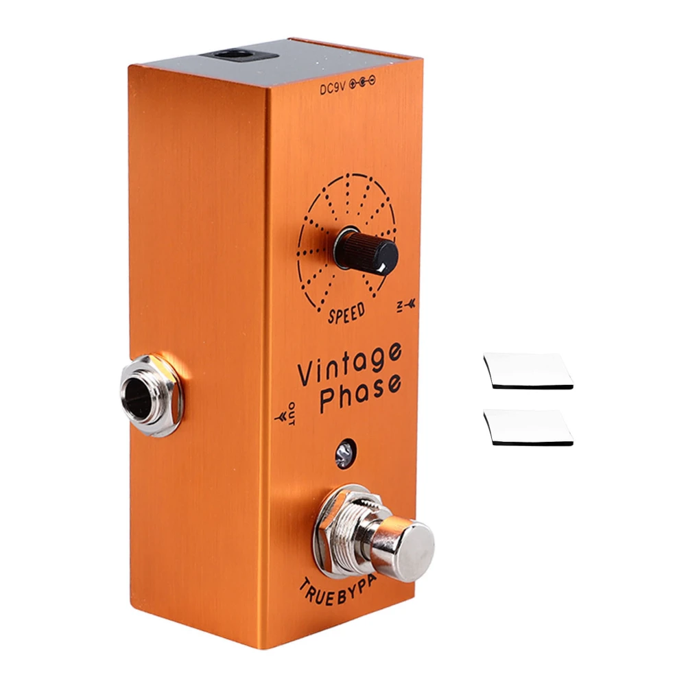 Electric Guitar Effect Pedal Metal Knob Adjustment Mini Portable Professional Guitar Effect Pedal Orange