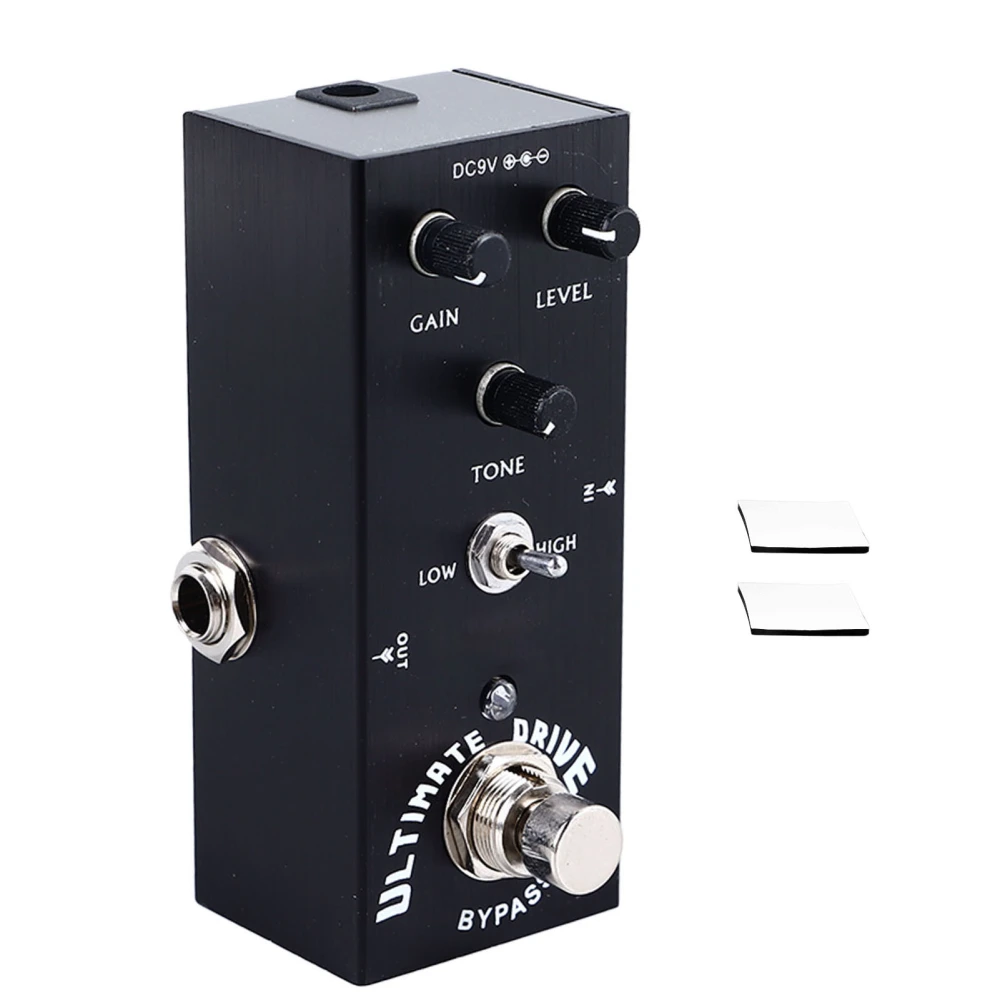 Electric Guitar Effect Pedal Metal Knob Adjustment Mini Portable Professional Guitar Effect Pedal Black