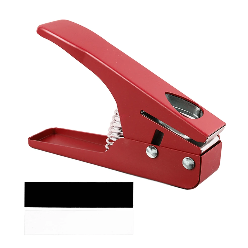 Guitar Pick Hole Puncher Size Adjustable Multifunctional Portable Guitar Pick Cutter Maker Red
