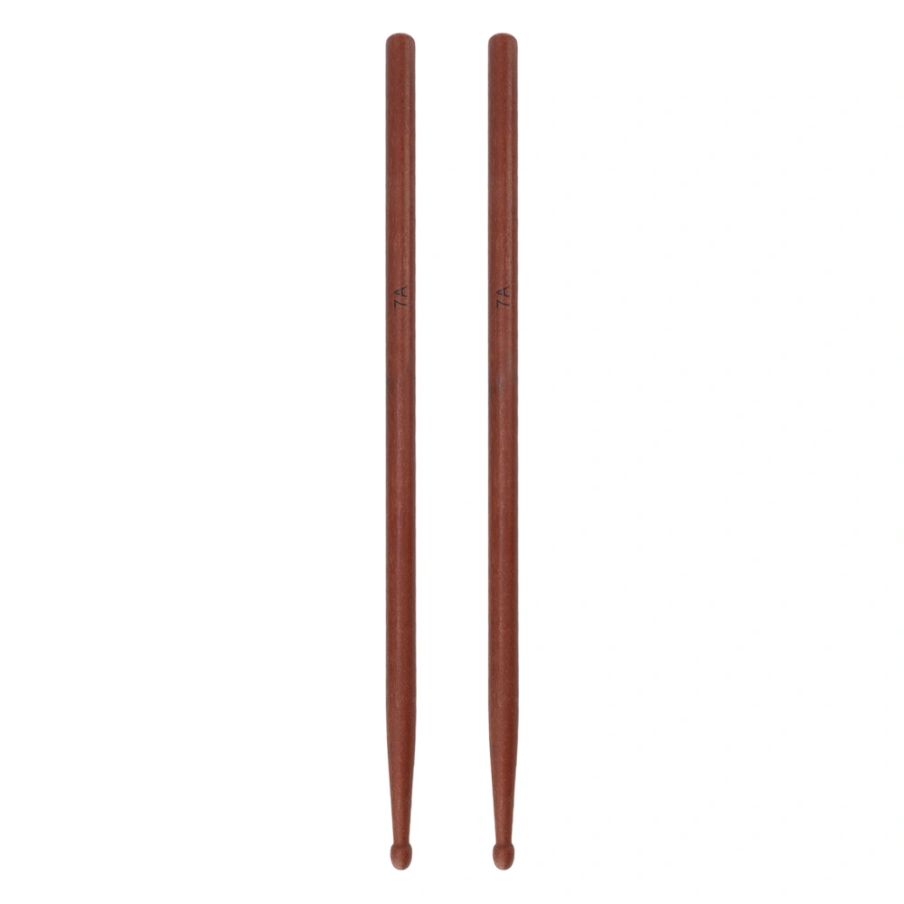 1 Pair Drum Stick Professional Durable Log Color Padauk Drum Sticks Set for Tambourine 7a