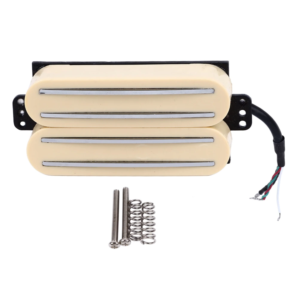 Electric Guitar 4 Coil Pickup Dual Rail 4 Blade Low Noise Metal Electric Guitar Pickup for Replacement