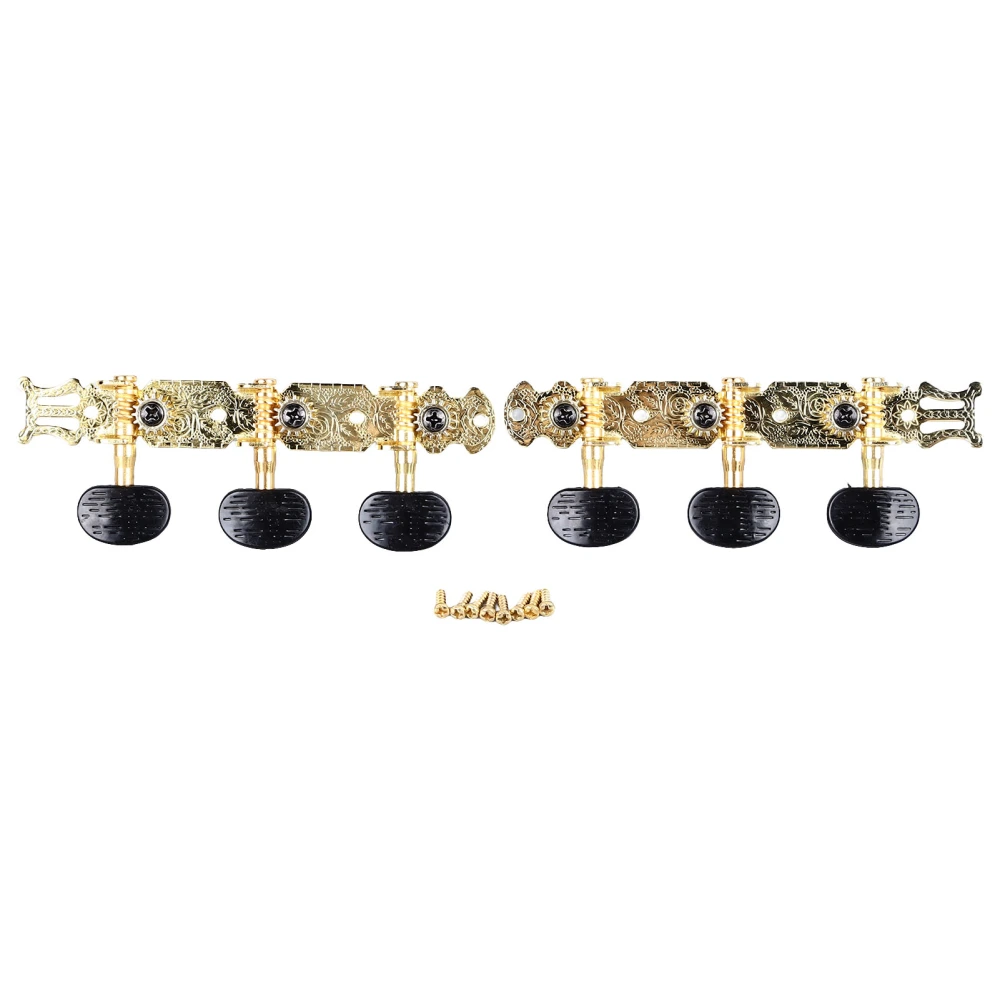 2PCS Guitar Tuning Pegs Open String Tuning Keys Machine Head Copper Tuners for Classical and Acoustic Guitars