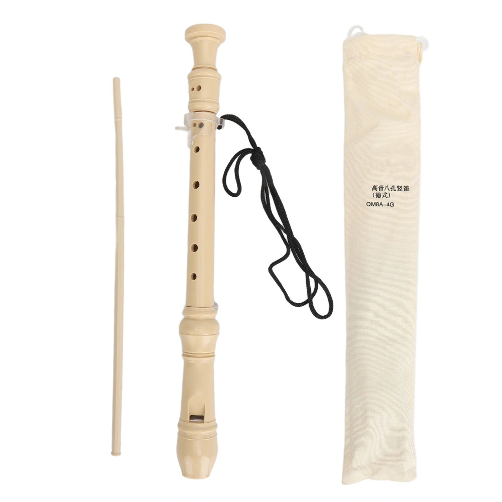 8 Hole Recorder German Style Fingering Flute Crisp Timbre Soprano Recorder Instrument for Kids
