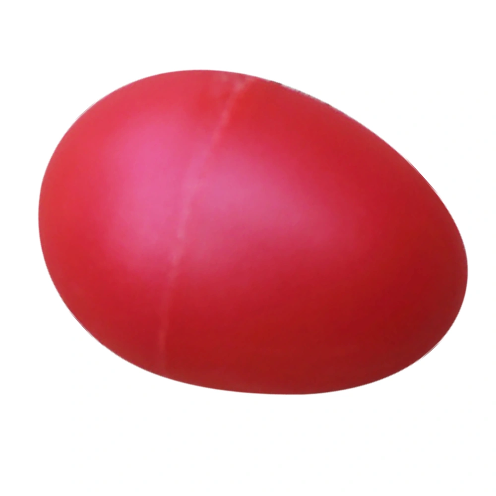 Egg Shaker Bright Color Educational Fillable Plastic Egg Percussion Instrument Toy for Home Travel Kindergarten Red