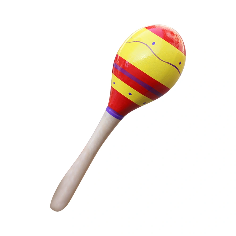 Maraca Toy Hand Percussion Rattle Music Education Kindergarten Rumba Shaker Sand Hammer for Kids S (12cm/4.7in)