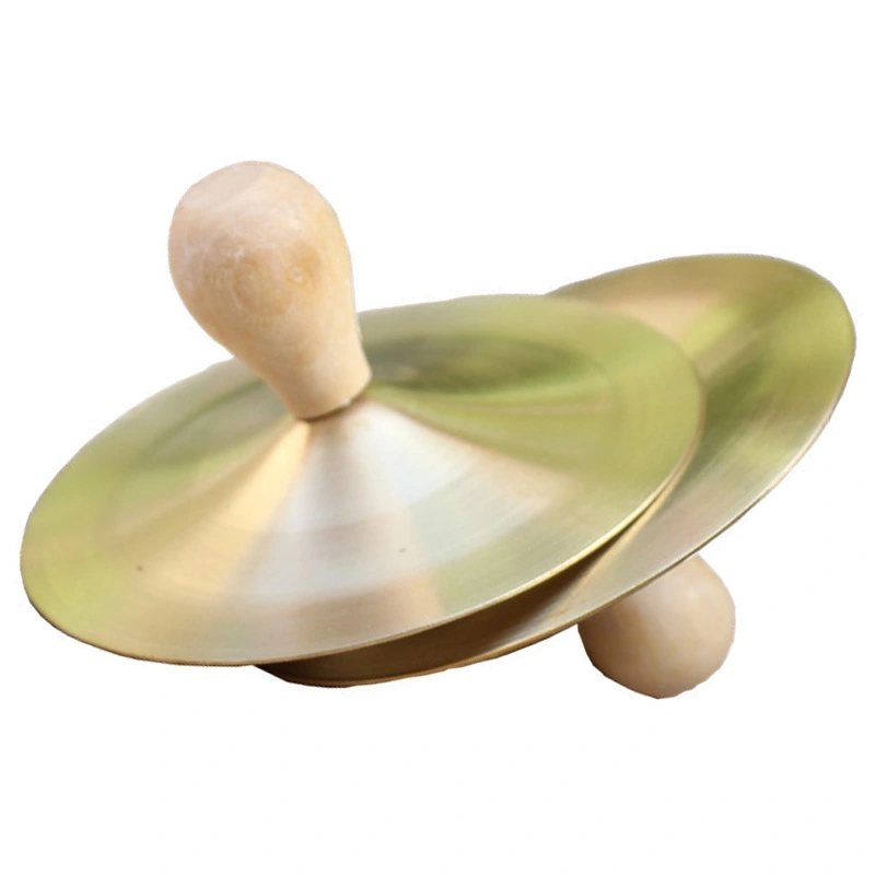 2PCS Hand Cymbals Copper Excellent Sound Quality Easy to Grip Early Educational for Kids Children