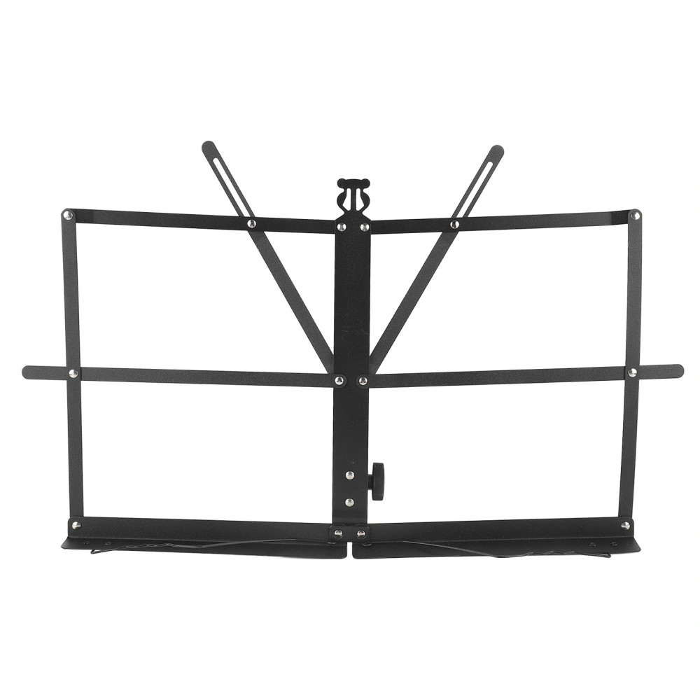 Folding Sheet Music Stand Metal Adjustable Portable Foldable Desktop Table Top Holder