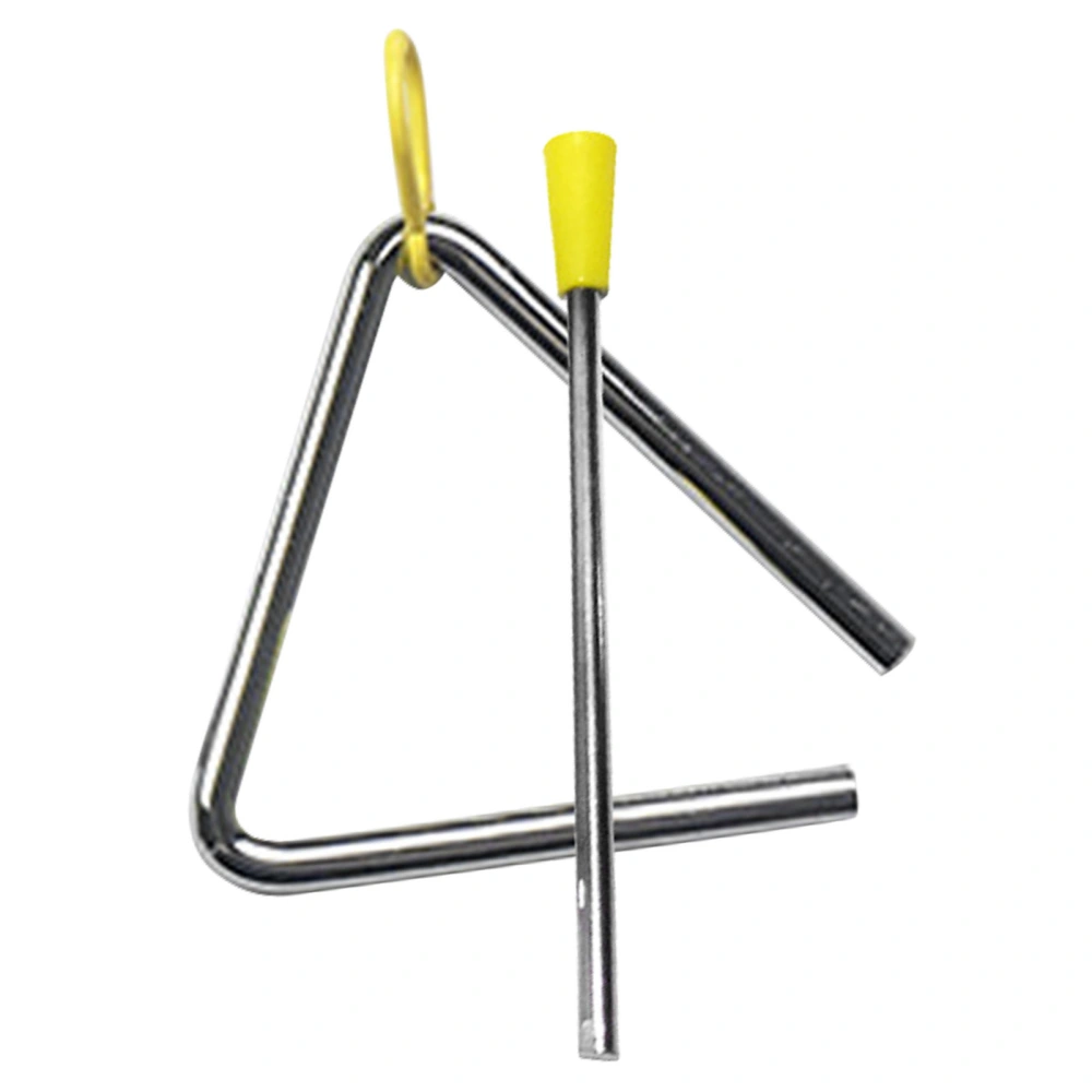 Metal Triangle with Striker Hand Percussion Musical Instrument for Kids Education Entertainment 4 Inch