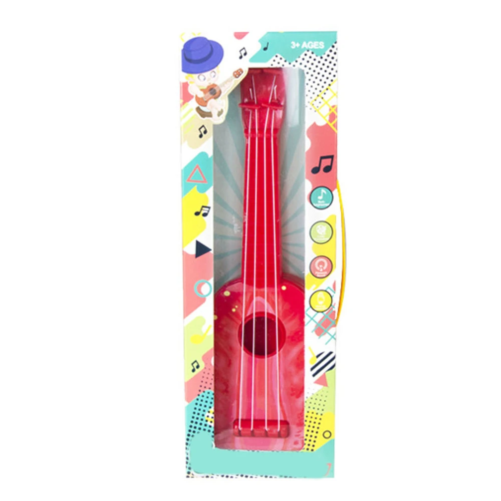 Unisex Kid Miniature Ukulele Toy Cute Educational Children Music Toy Small Ukulele for Home Round Fruit Shape