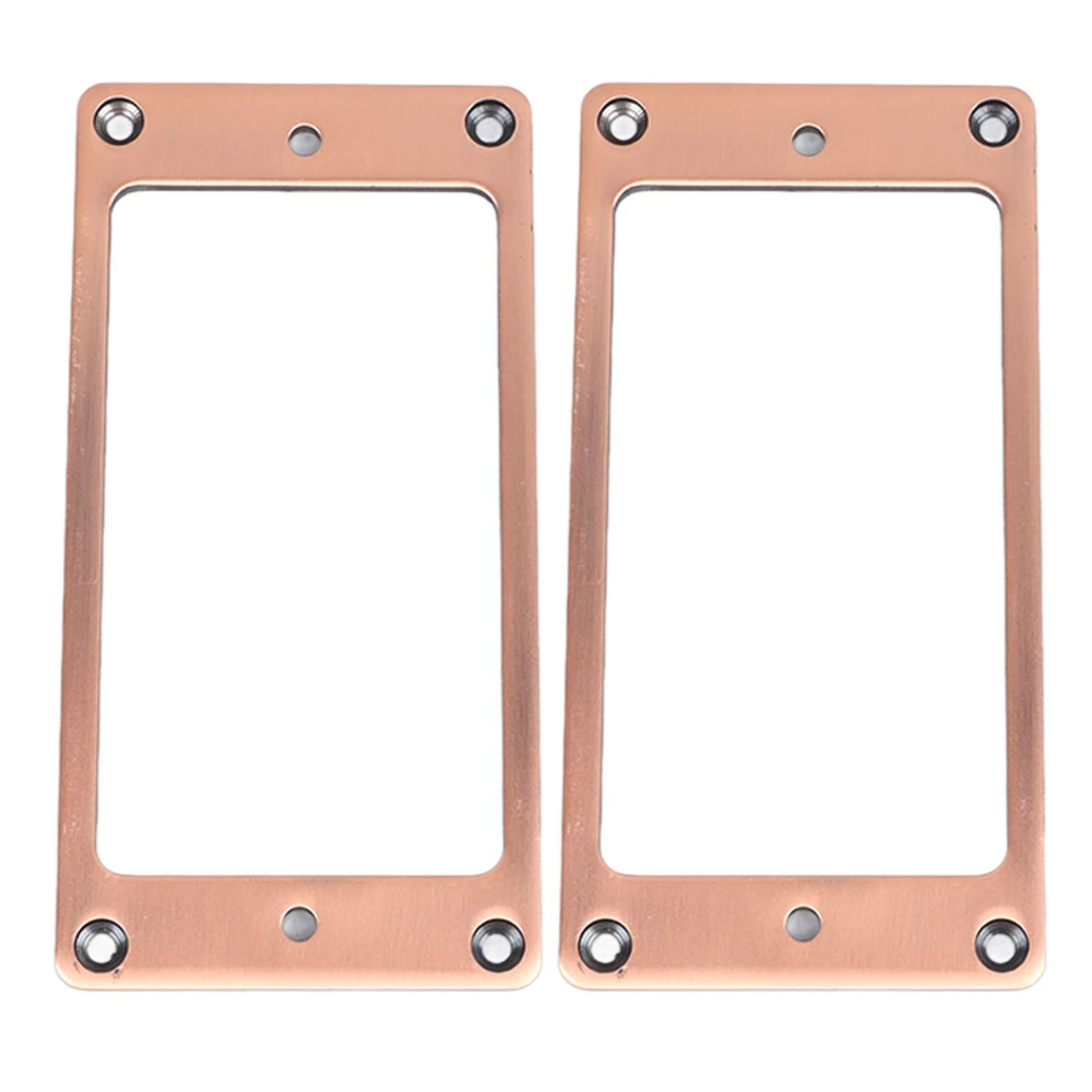 2Pcs Electric Guitar Pickup Frame Zinc Alloy Humbucker Pickup Mounting Ring Set 2 X 2mm Purple Bronze