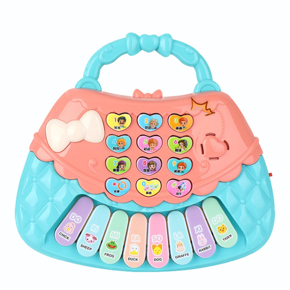 Electronic Keyboard Toy Cartoon Handbag Music Keyboard Kids Musical Instrument for Early Education