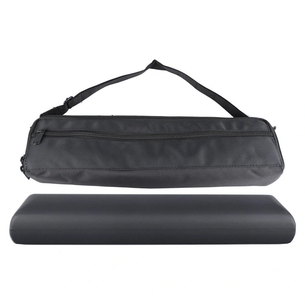 Leather 16 Hole Flute Bag Set Flute Carrying Storage Holder for Musical Instrument