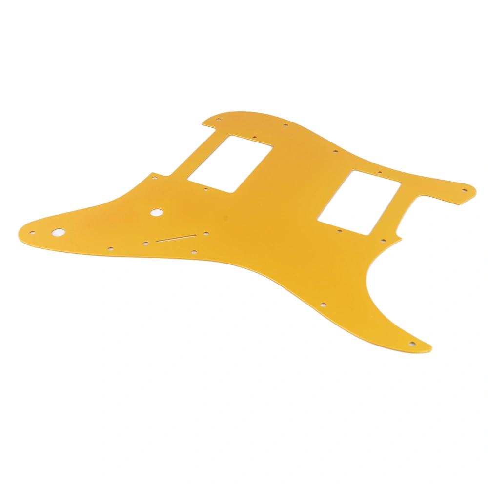 Electric Guitar Pickguard Aluminum Alloy 2 Humbucker Guitars Pick Guard Scratch Plate Orange Gold