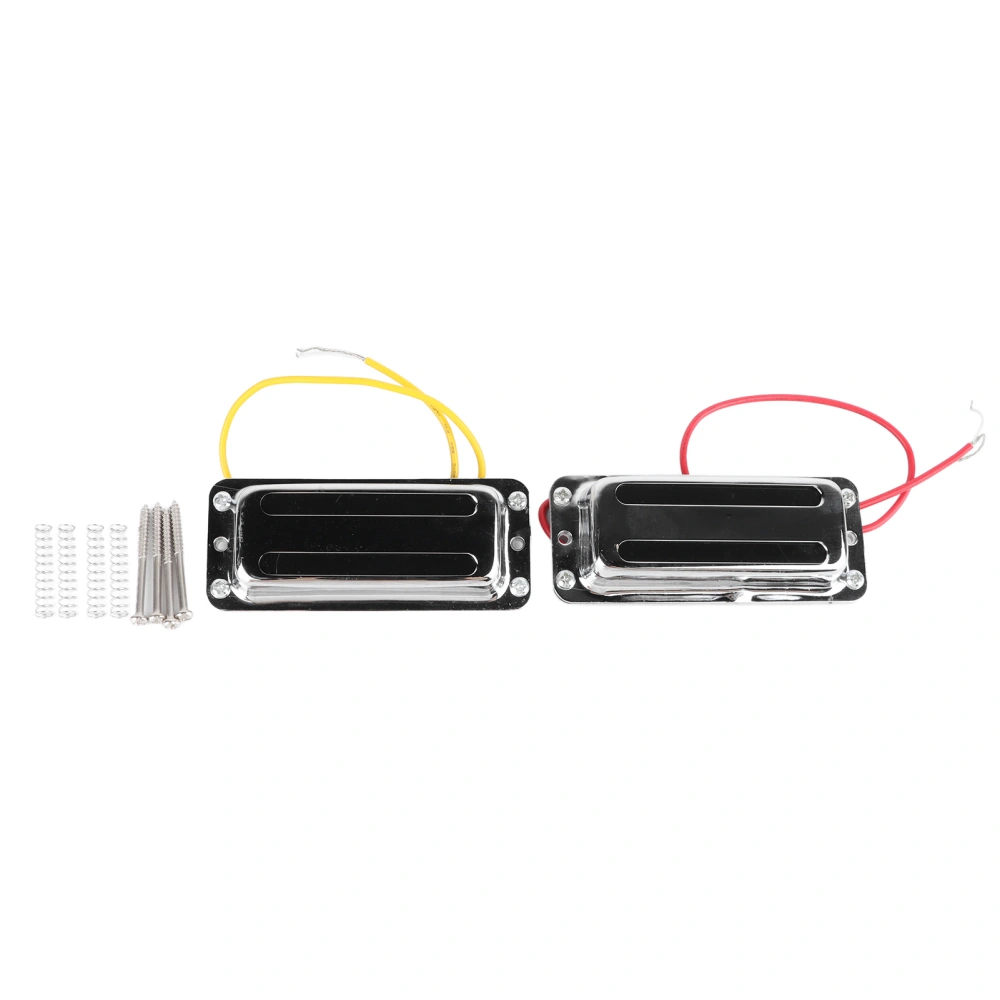 2Pcs Electric Guitar Double Coil Pickup Clear Sound Widely Compatible Guitar Replacement Dual Coil Pickup
