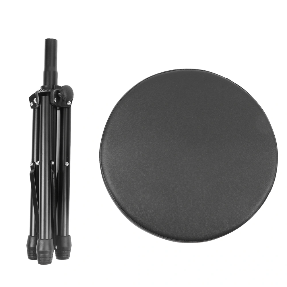 Drum Throne Padded Seat Collapsible Rotatable Drumming Stool Drum Set Accessories