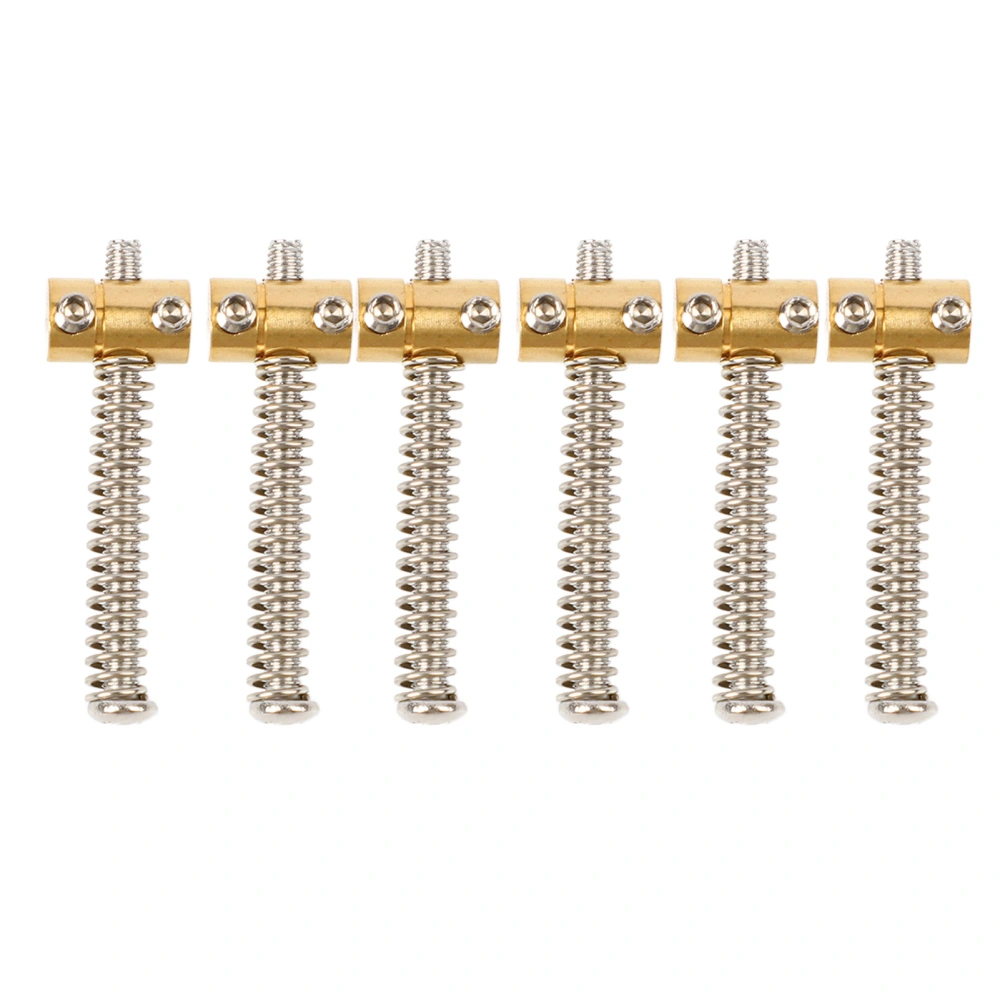 6Pcs Brass Saddles Set for TL Tailpiece Telecaster Electric Guitar Replacement Parts