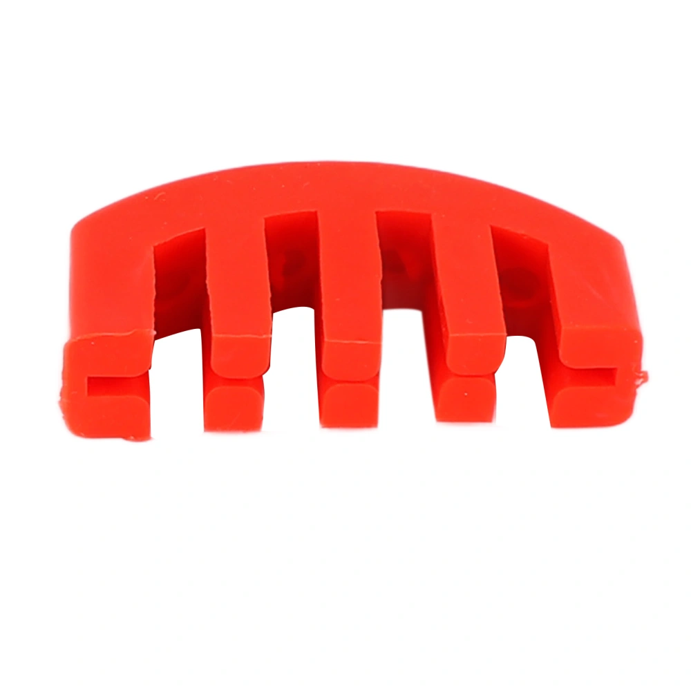 Violin Practice Mute Rubber Compact Musical Instruments Accessory for 4/4 3/4 1/2 1/4 Violin Sound Suppression Red