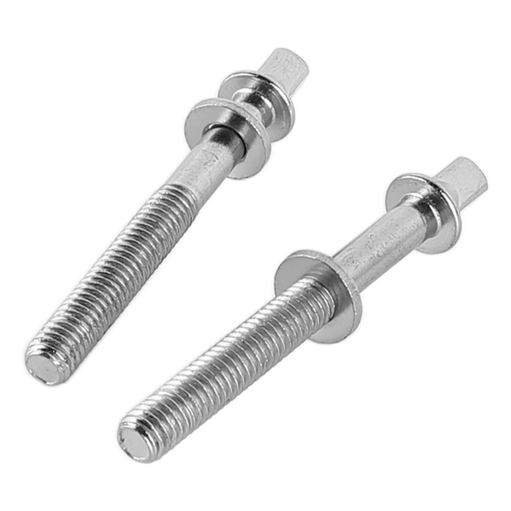 2PCS Iron Drum Tight Screw Stainless Steel Tension Rods Percussion Replacement Accessory WC902