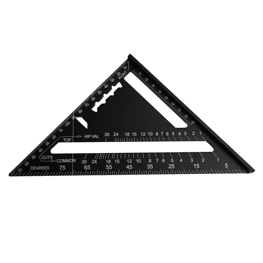 Guitar Action Gauge Triangle Ruler Black Accurate Woodworking Carpenter Triangular Ruler